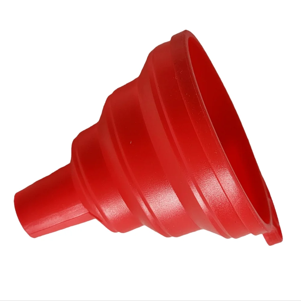 Set of 3 Small Silicone Collapsible Funnels Kitchen Tools - Picture 3 of 10